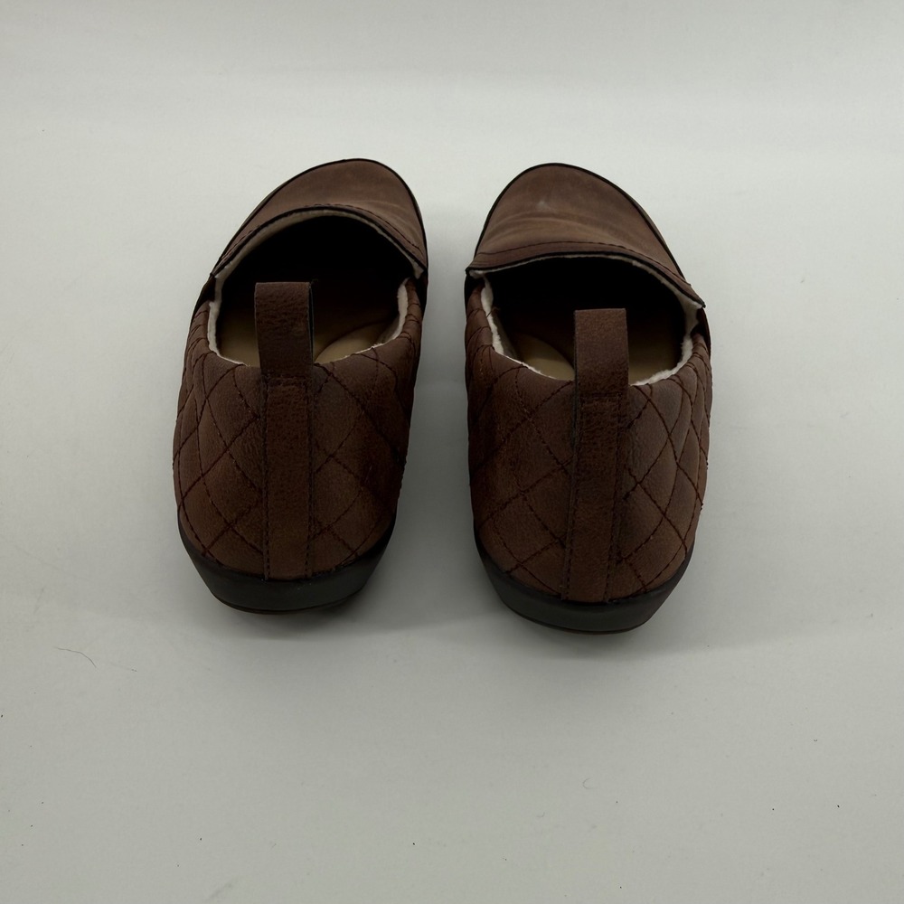 JSport Lisa Brown Slip On Memory Foam Faux Fur Lined Shoes Womens 6.5 S5LSA34 - Picture 4 of 8